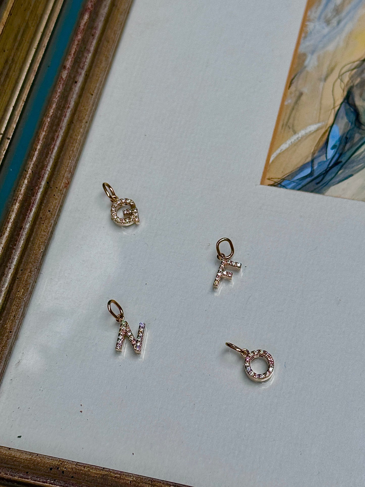 DIAMOND INITIAL PENDANT