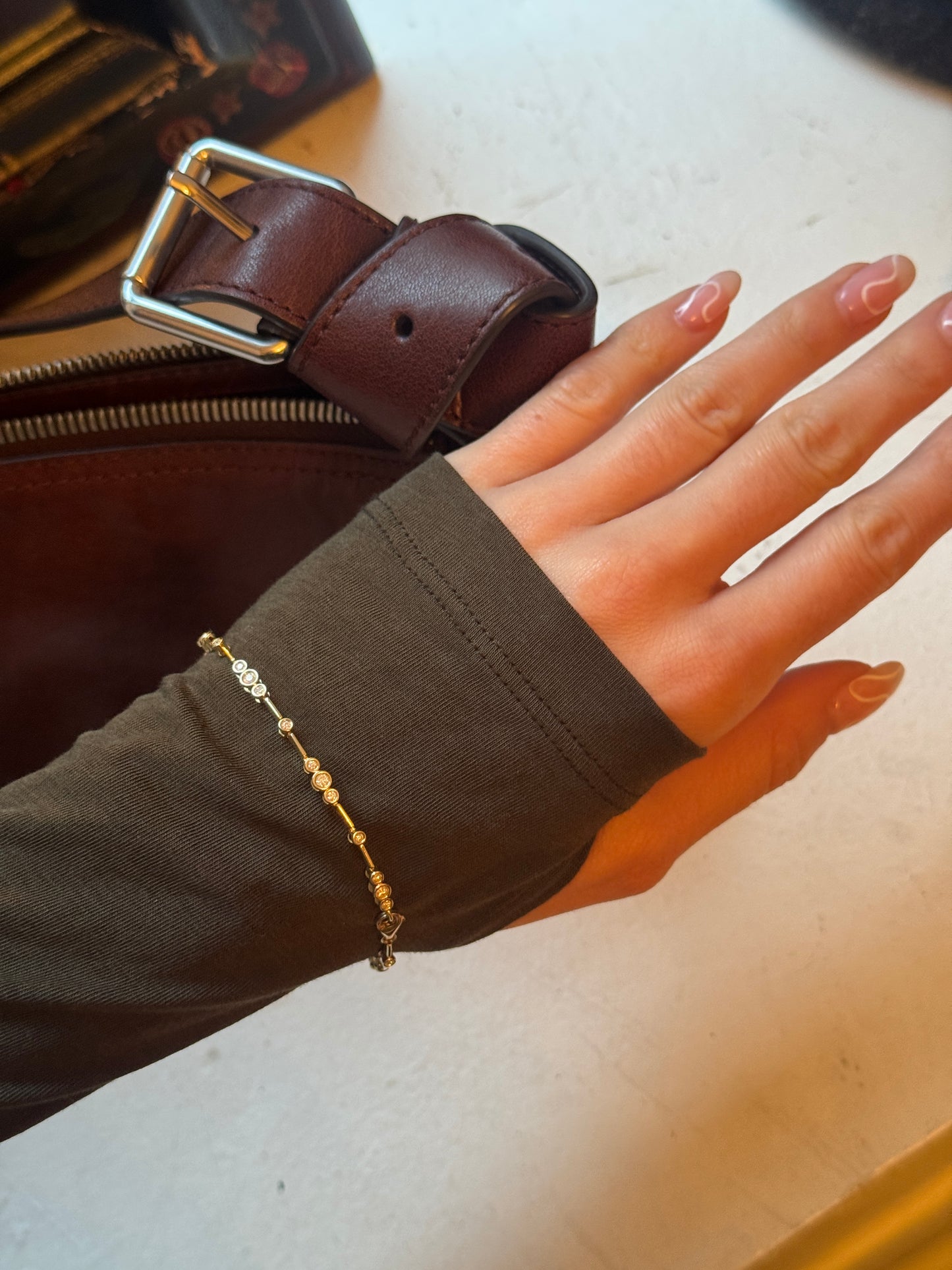 BEZEL-SET DIAMOND BRACELET