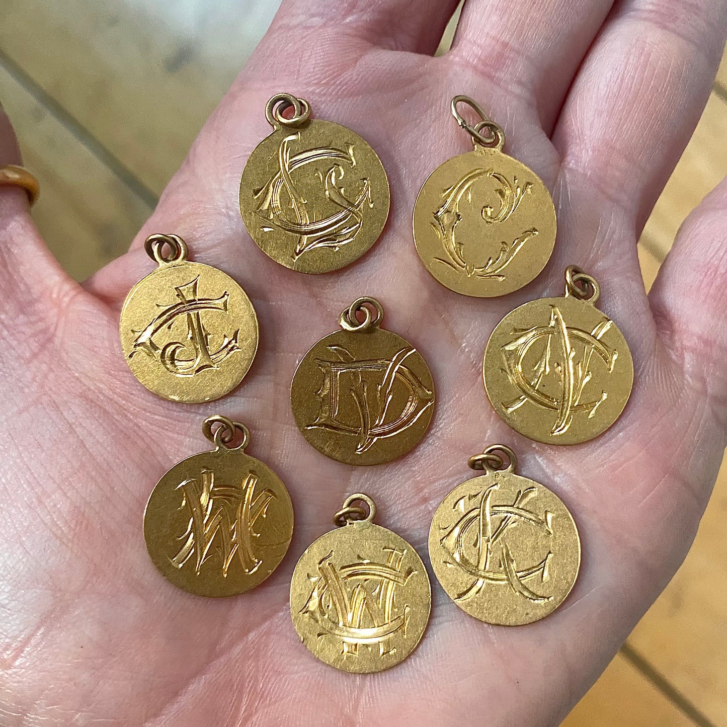 INITIAL MEDALLION PENDANT