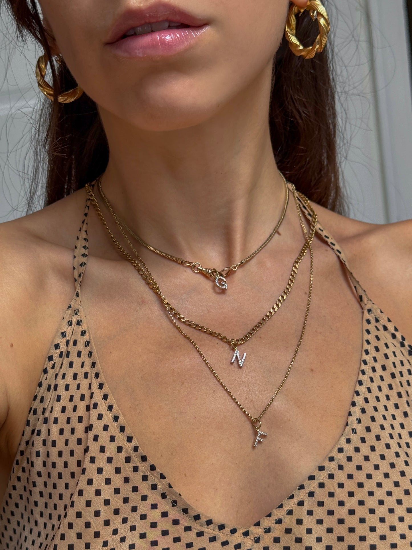 DIAMOND INITIAL PENDANT