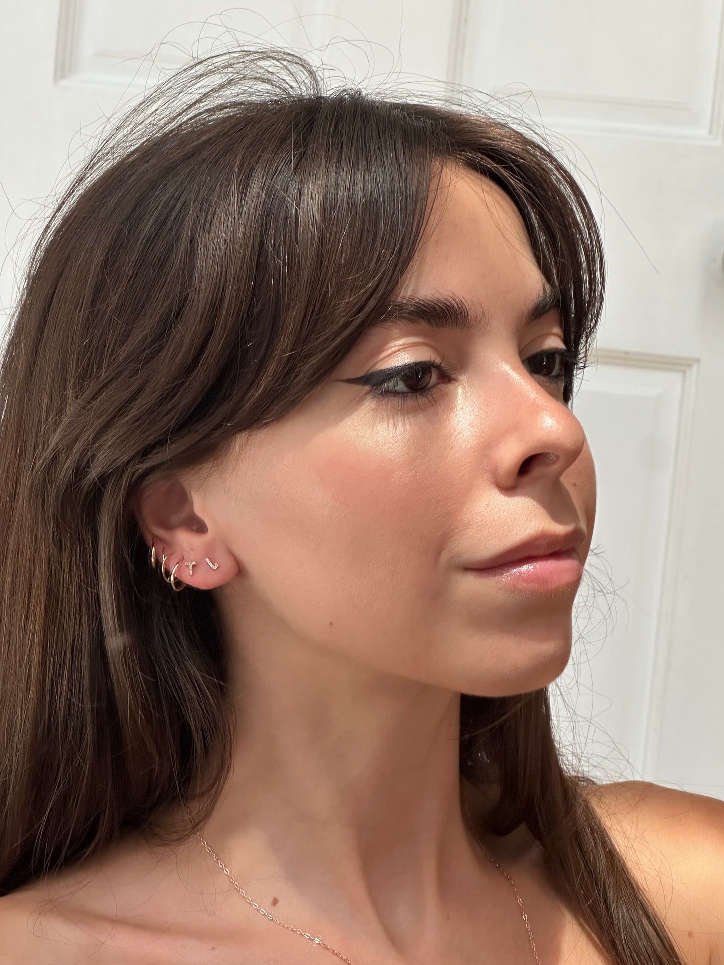 LETTER STUD EARRING
