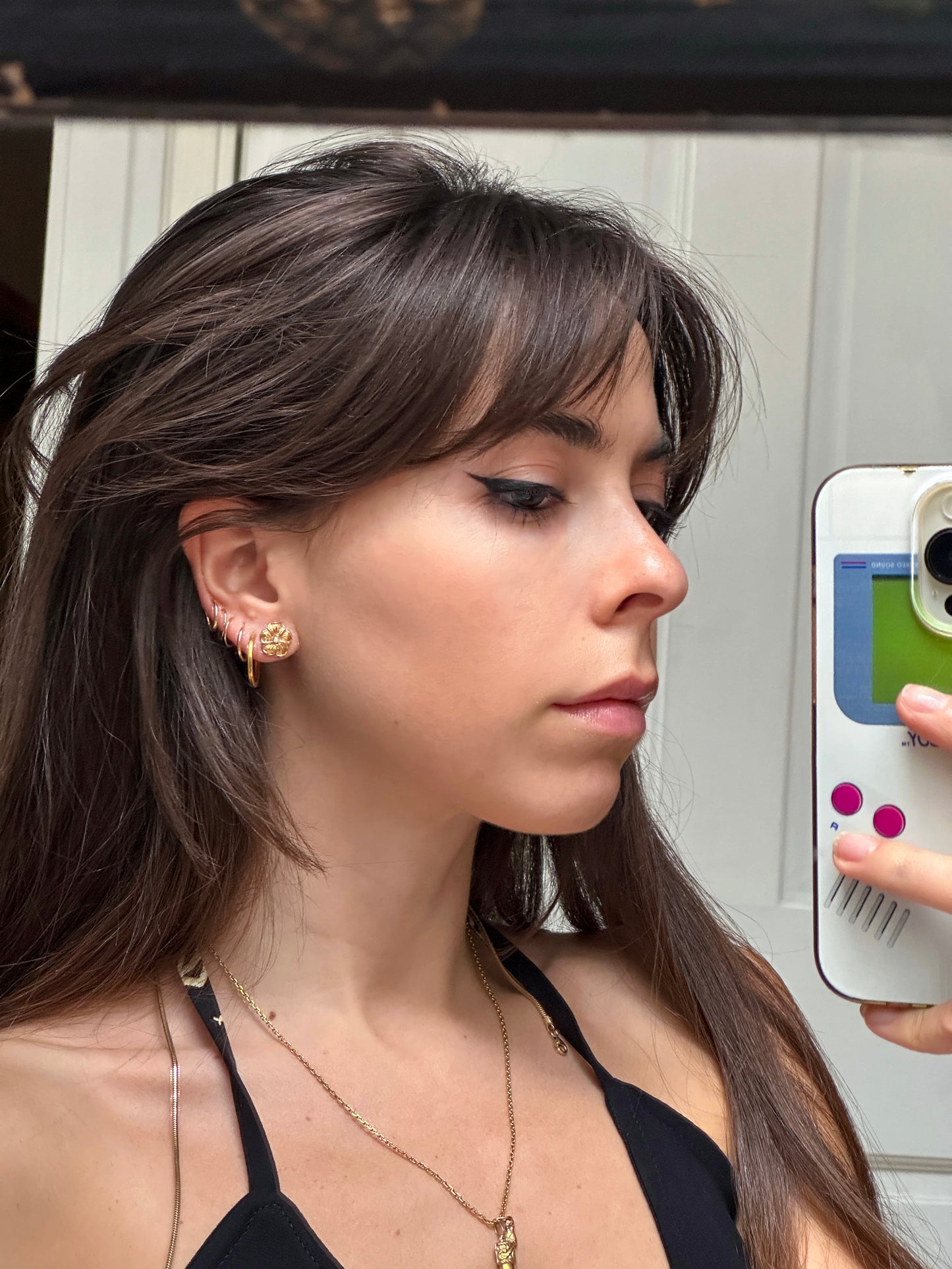 STUD FLOWER EARRINGS