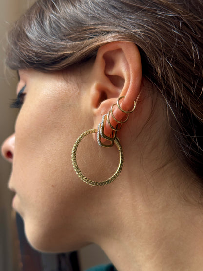 SINGLE MINI DIAMOND HOOPS (JPRD)