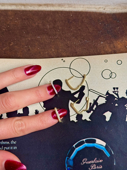 SINGLE MINI DIAMOND HOOPS (JPRD)