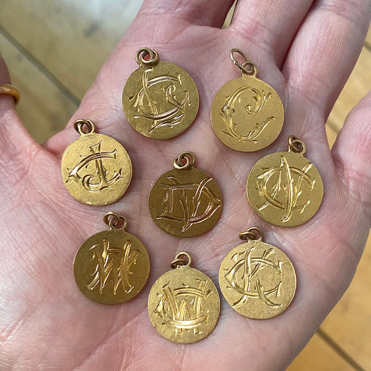 INITIAL MEDALLION PENDANT