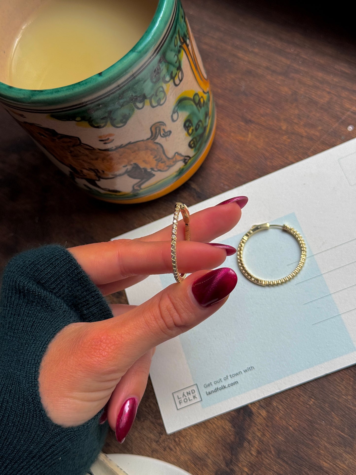 FLEXIBLE DIAMOND HOOPS (JPRD)