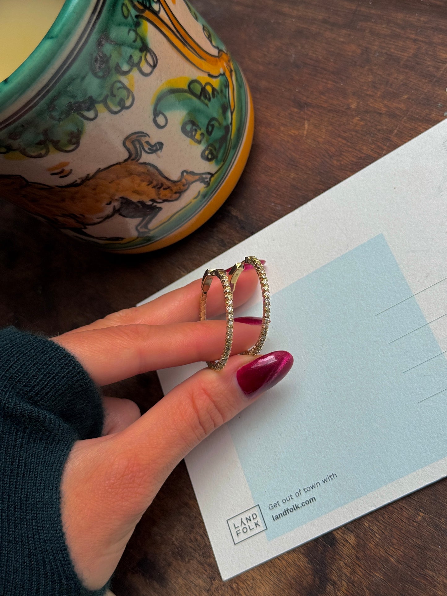 FLEXIBLE DIAMOND HOOPS (JPRD)