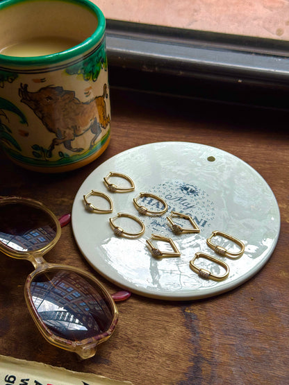 EMBELLISHED DIAMOND HOOPS (JPRD)