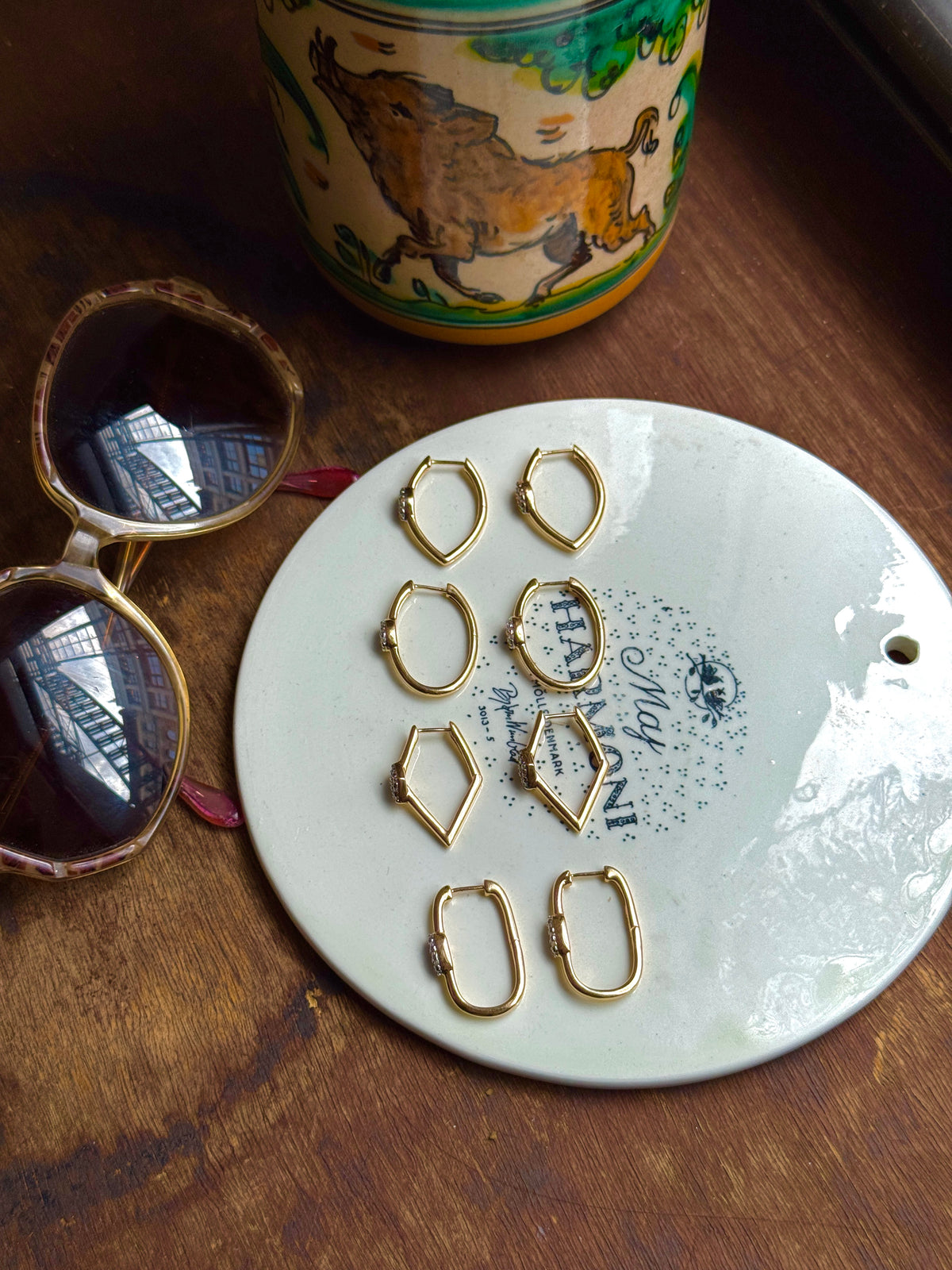 EMBELLISHED DIAMOND HOOPS (JPRD)