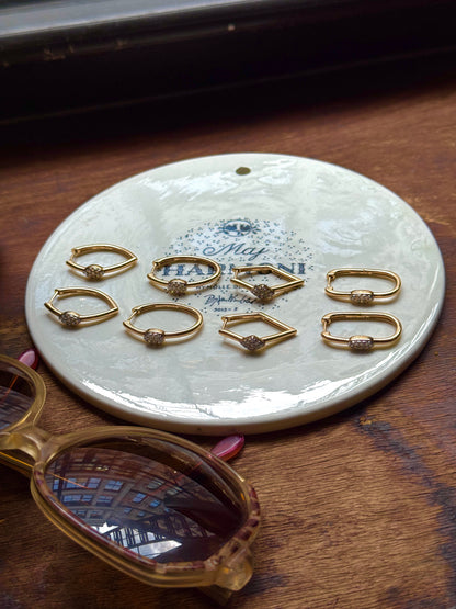 EMBELLISHED DIAMOND HOOPS (JPRD)