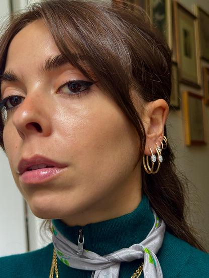 EMBELLISHED DIAMOND HOOPS (JPRD)