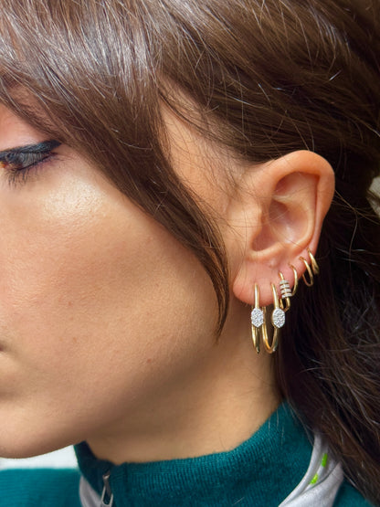 MINI DIAMOND HOOPS (JPRD)