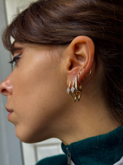 EMBELLISHED DIAMOND HOOPS (JPRD)