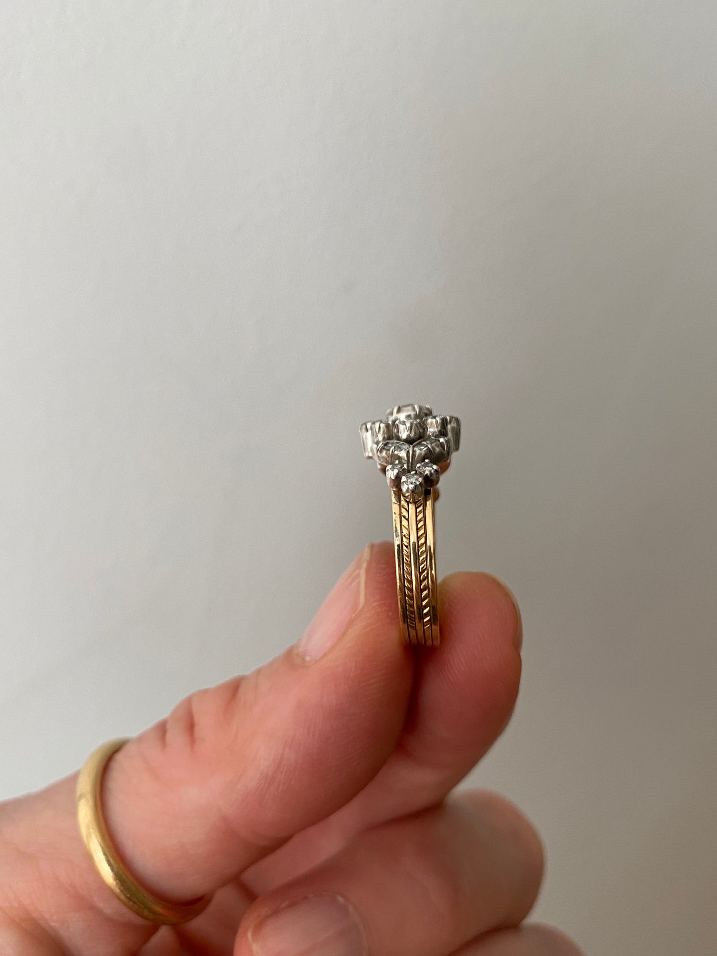 PORTUGUESE DIAMOND GIMMEL RING